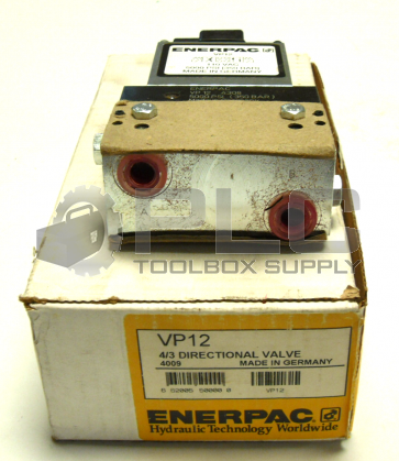 NEW IN BOX ENERPAC VP12 4/3 DIRECTIONAL VALVE 5000 PSI (350 BAR) 110VAC