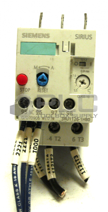 SIEMENS 3RU1126-1HB0 SIRIUS OVERLOAD RELAY 