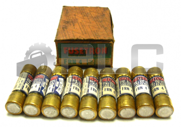 LOT OF 9 FUSETRON FRN 4 DUAL ELEMENT TIME DELAY CLASS K5 FUSE