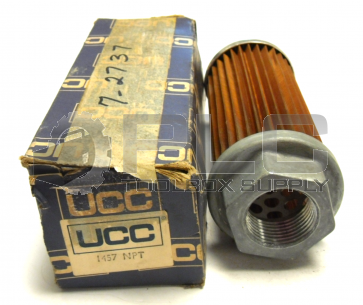 NEW IN BOX UCC UC-1457 INLINE HYDRAULIC WIRE MESH FILTER ELEMENT 1457NPT
