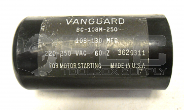 NEW VANGUARD BC-108M-250 START CAPACITOR 