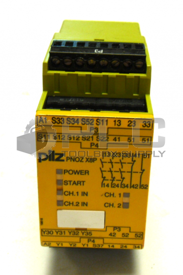 PILZ PNOZ X8P SAFETY RELAY 24VDC 3N/0 2N/C 2S0