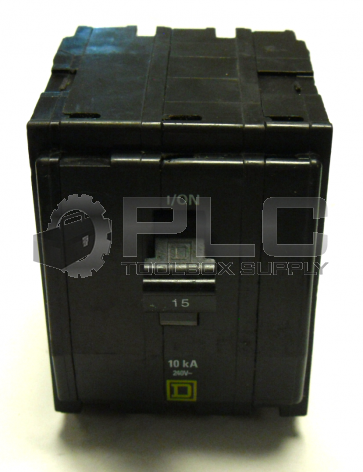 NEW SQUARE D QO315 CIRCUIT BREAKER 15AMP 3 POLE