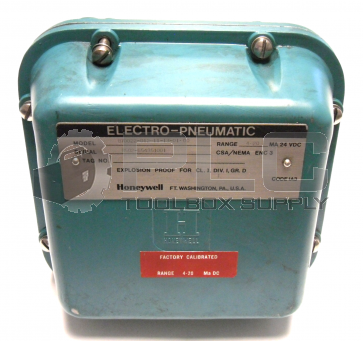 HONEYWELL 870022-012-11-13-01-00 ELECTRO-PNEUMATIC VALVE POSITIONER 4-20MA 24VDC