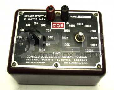 CORNELL-DUBILIER MODEL RDC DECADE RESISTOR 