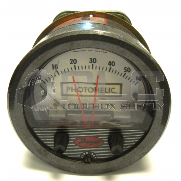 DWYER 3060C PHOTOHELIC GAUGE 0-60 MAX PRESSURE 25 PSIG