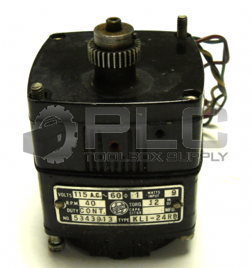 BODINE KLI-24RB MOTOR VOLTS-115 9 WATTS 40 RPM 12 TORQ DUTY CONT 5343913