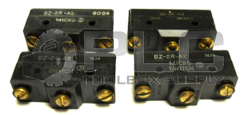 LOT OF 4 MICRO SWITCH BZ-2R-A2 BASIC SWITCH PIN PLUNGER