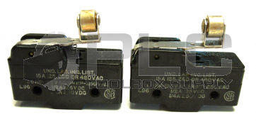 NEW LOT OF 2 MICRO SWITCH BZ-2RW82262T LIMIT SWITCH 15A 250/480V