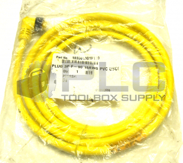 NEW SEALED WOODHEAD 103001A01F120 PLUG 3P F-90 16AWG PVC