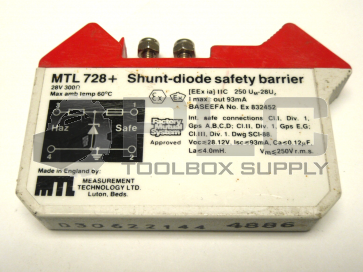 MEASUREMENT TECHNOLOGY MTL 728+ OHM SHUNT-DIODE SAFETY BARRIER