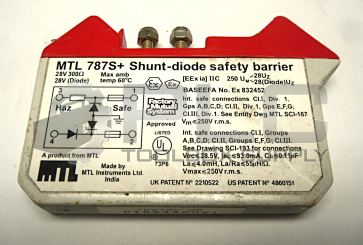 MTL MEASUREMENT TECHNOLOGY MTL 787S+ SHUNT-DIODE SAFETY BARRIER