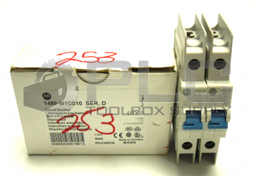 NEW ALLEN BRADLEY 1489-M1C010 CIRCUIT BREAKER SERIES D QTY 2
