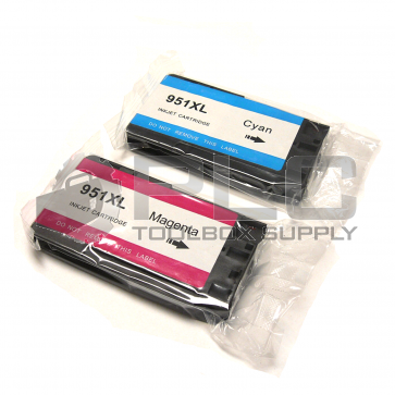 NEW 951XL MAGENTA AND 951XL CYAN INKJET