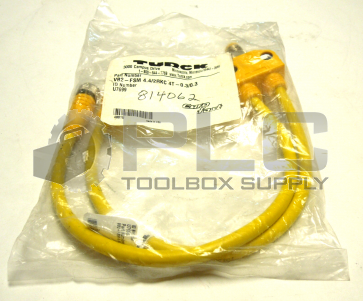 NEW TURCK VB2-FSM 4.4/2RKC 4T-0.3/0.3 MOLDED TWIN JUNCTION CABLE U7699