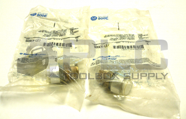 NEW LOT OF 2 ALLEN BRADLEY 800EM-LE7 ILLUMINATED EXT. PUSH BUTTON CLEAR SER A