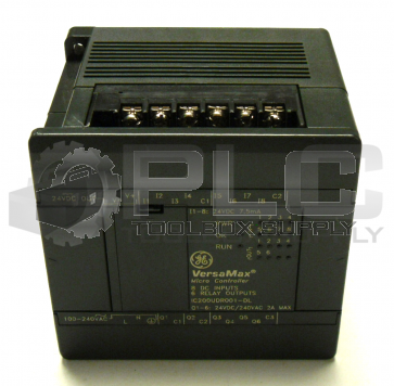 GE VERSAMAX IC200UDR001-DL MICRO CONTROLLER 8 DC INPUTS 6 RELAY OUTPUTS