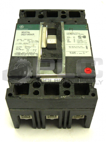 GE TED134060V INDUSTRIAL CIRCUIT BREAKER 60AMP 480 VAC 3 POLE