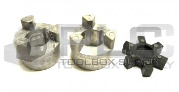 LOT OF 2 LOVEJOY AL-100 COUPLINGS 1 3/8" BORE WITH SPIDER 