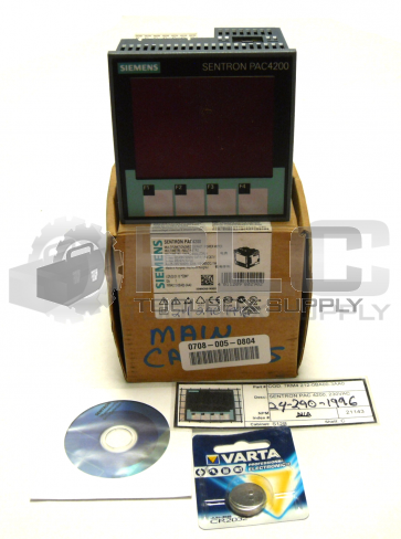 NEW IN BOX SIEMENS SENTRON PAC4200 POWER METER 7KMA212-0BA00-3AA0