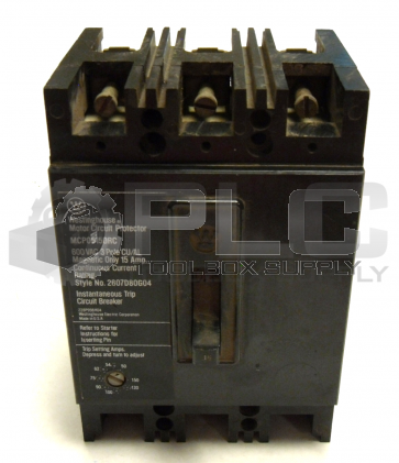 WESTINGHOUSE MCP05150RC MOTOR CIRCUIT PROTECTOR 600VAC 3 POLE 