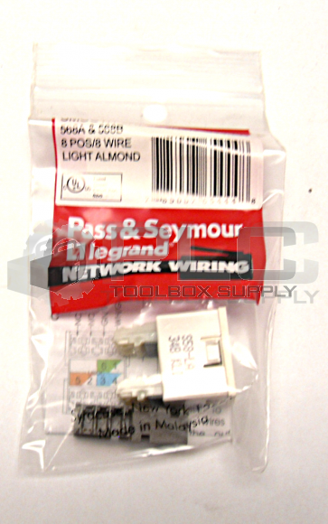 NEW PASS & SEYMOUR S58-LA SMOOTH CAT 5E JACK