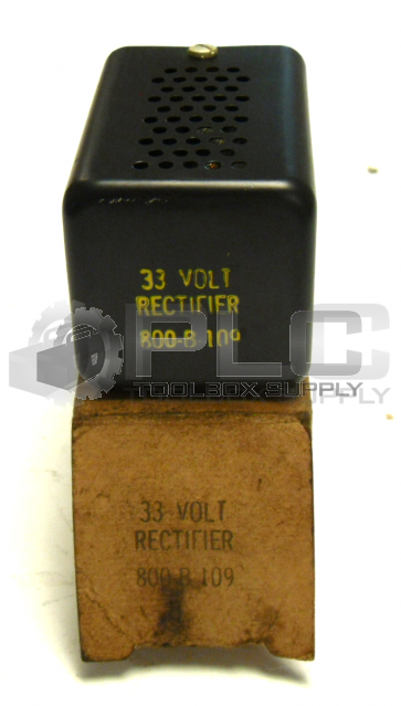 NEW BINKS INDUSTRIES 800-B-109 RECTIFIER 33 VOLT