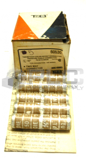 NEW QUANTITY OF 5 T&B 60530 TWO-WAY CONNECTOR QUANTITY OF 5