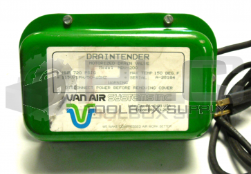 NEW VAN AIR MDV-200 DRAINTENDER MOTORIZED DRAIN VALVE 720 PSIG 115V/1PH/50-60HZ