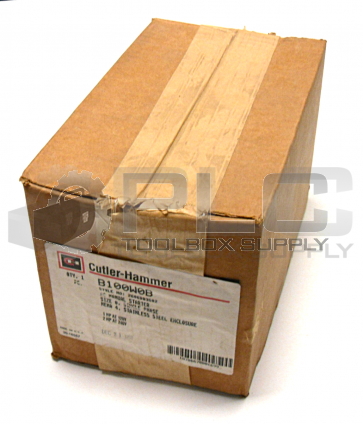 NEW CUTLER HAMMER B100W0B STAINLESS STEEL ENCLOSURE 