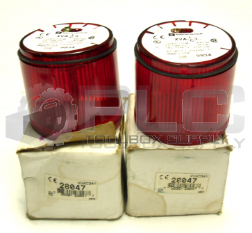 NEW LOT OF 2 TELEMECANIQUE XVA-LC3 IEC 947-5-1 EN 60947-5-1 STACK LIGHT RED 