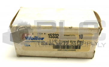 NEW BOX OF 9 WEILER 15332  WIRE WHEEL 1 1/2" 