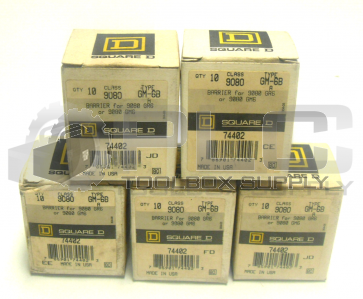 NEW LOT OF 5 SQUARE D GM-6B BARRIER FOR 9080 GR6/GM6 SERIES QTY 50
