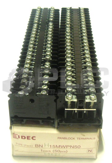NEW IDEC BNH15MW PANBLOCK TERMINALS QTY 50 BNH15MWPN50