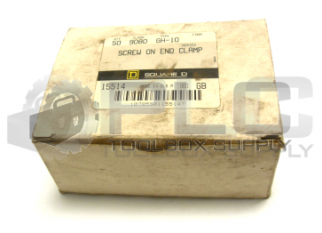 NEW BOX  OF 48 SQUARE D 9080GH-10 SCREW ON END CLAMP 