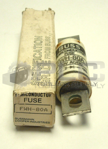 NEW COOPER BUSSMANN FWH-80A SEMICONDUCTOR FUSE