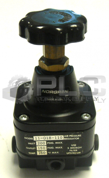 NEW NORGREN 11-018-110 AIR PRESSURE REGULATOR 150 PSI 1/4" NPT