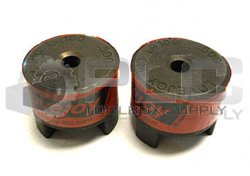 LOT OF 2 LOVEJOY L-100  .500 BORE COUPLING 