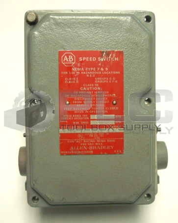 NEW ALLEN BRADLEY 808-K17 SPEED SWITCH SERIES F NEMA TYPE 7 & 9