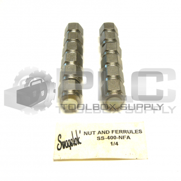 NEW LOT OF 12 SWAGELOK SS-400-NFA NUT 1/4" SS-400-NF 
