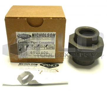 NEW SPENCE 6505000 UNIFLEX PIPE COUPLING 1" CARBON STEEL 304/FC THREADED