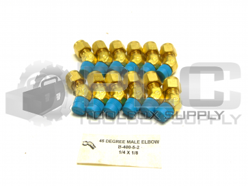 NEW LOT OF 12 SWAGELOK B-400-5-2  45 DEGREE MALE ELBOW  