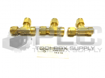 NEW LOT OF 3 SWAGELOK B-400-3TFT FEMALE RUN TEE 1/4 X 1/8 