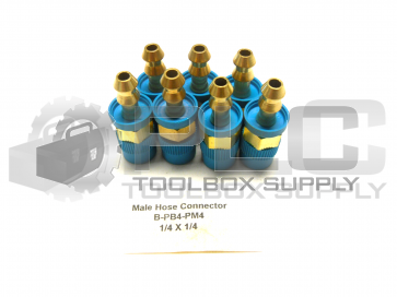 NEW LOT OF 7 SWAGELOK B-PB4-PM4 MALE HOSE CONNECTOR 1/4 