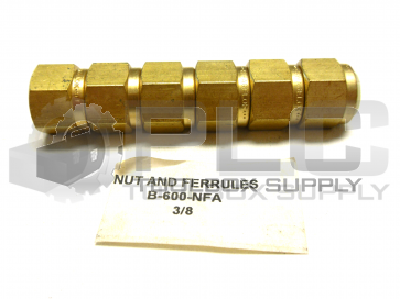 NEW LOT OF 6 SWAGELOK B-600-NFA NUT 3/8 