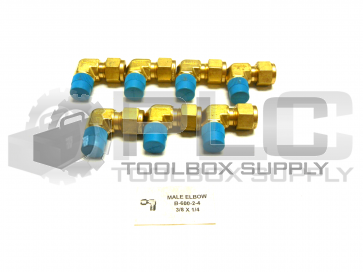 NEW LOT OF 7 SWAGELOK B-600-2-4 MALE ELBOW 3/8 X 1/4 