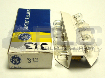 NEW BOX OF 10 GE 313 LAMP MINIATURE 28V .17AMP
