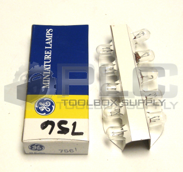 NEW BOX OF 10 GE 756 BULB MINIATURE 1W 14V BA9S BASE