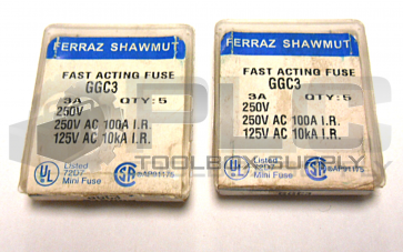 NEW  LOT OF 9 FERRAZ SHAWMUT GGC3 FUSE 