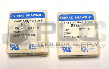 NEW LOT OF 10 FERRAZ SHAWMUT GSB2 FUSE 